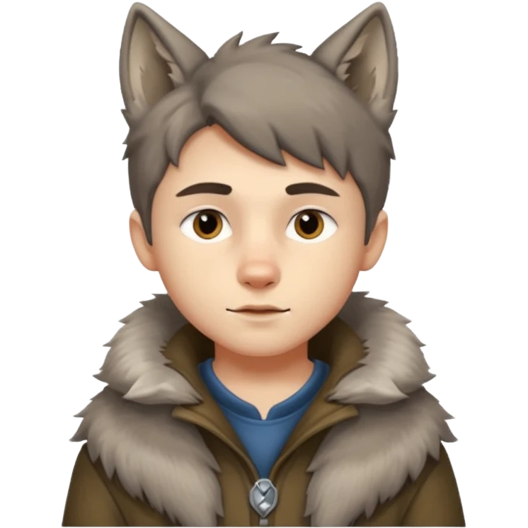 Quiero que me hagas un lobo y mitad niño emoji