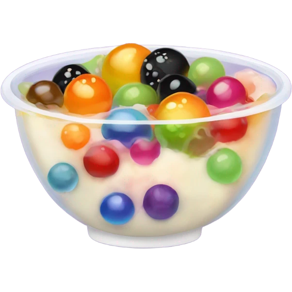 boba topping in a small bowl emoji