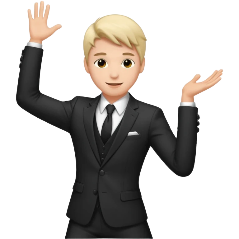 male dancer with suit clothes emoji