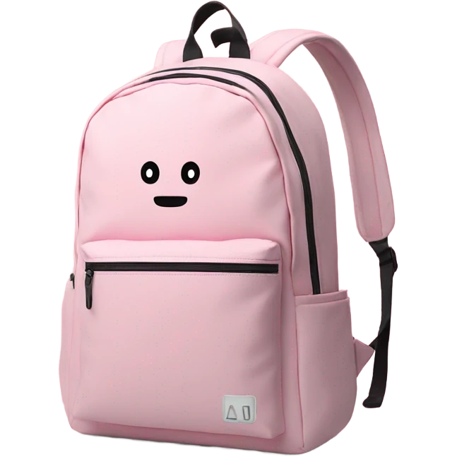 pastel pink backpack for school emoji