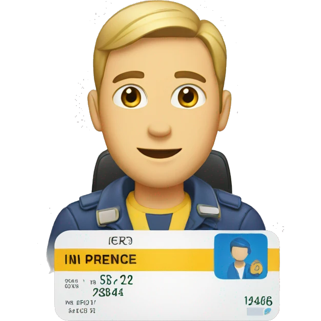 driver license emoji