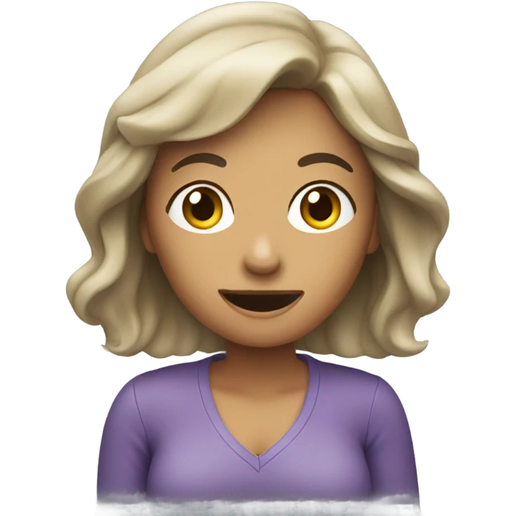 Woman taking a video on phone emoji
