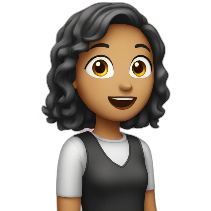 girl-singing emoji
