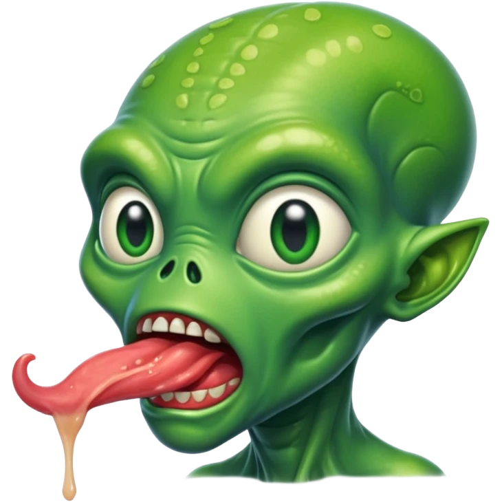 alien hungry emoji
