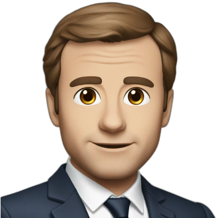 Macron en spiderman emoji