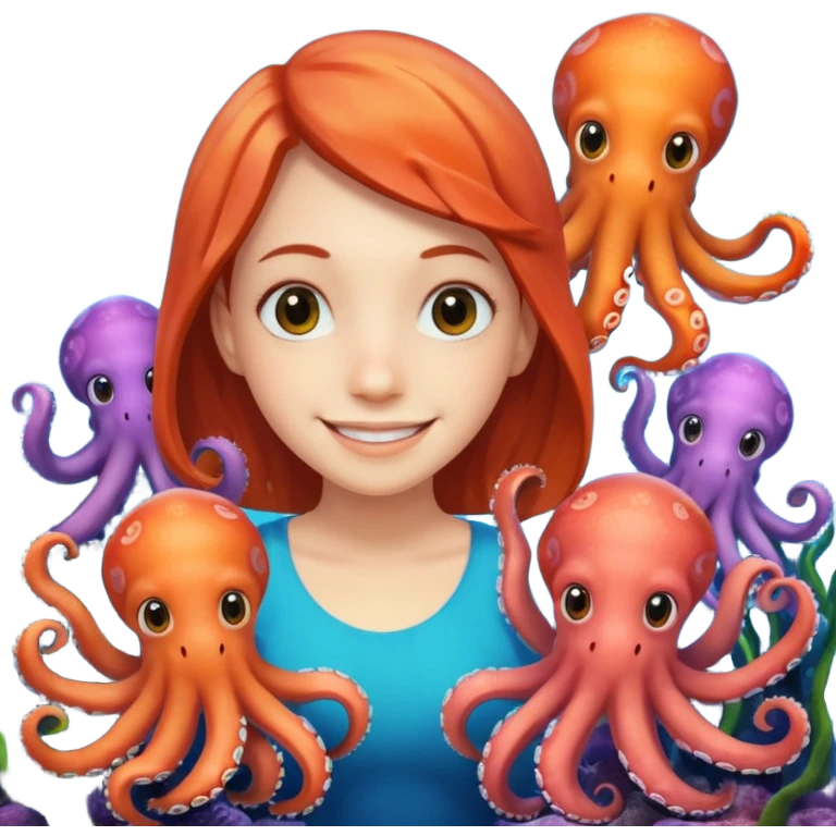 dame diferentes pulpos emoji