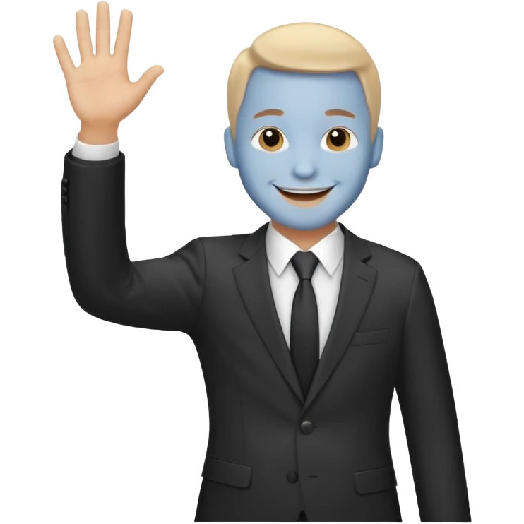 Hombre saludando  emoji