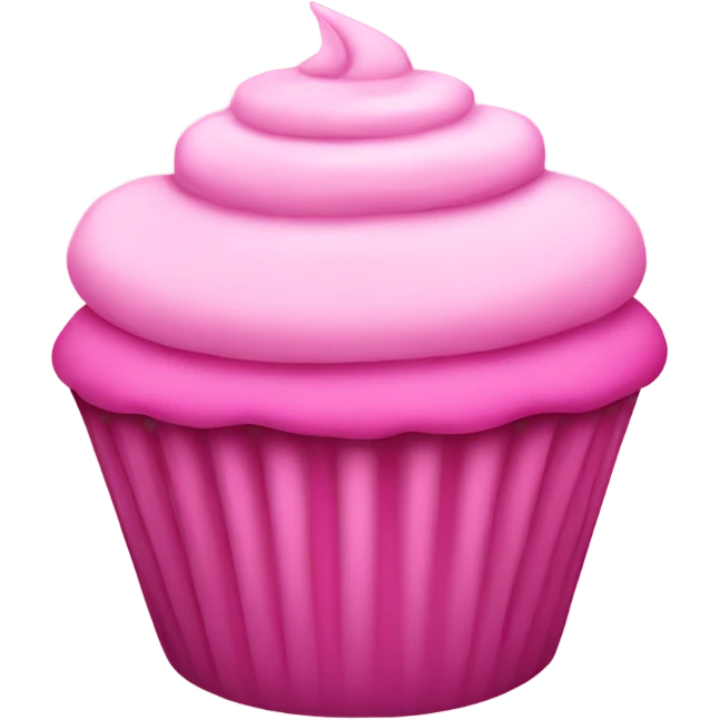 Pink cupcake emoji