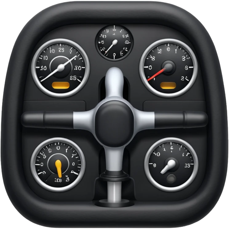 An airbus A380 sidestick in the cockpit emoji