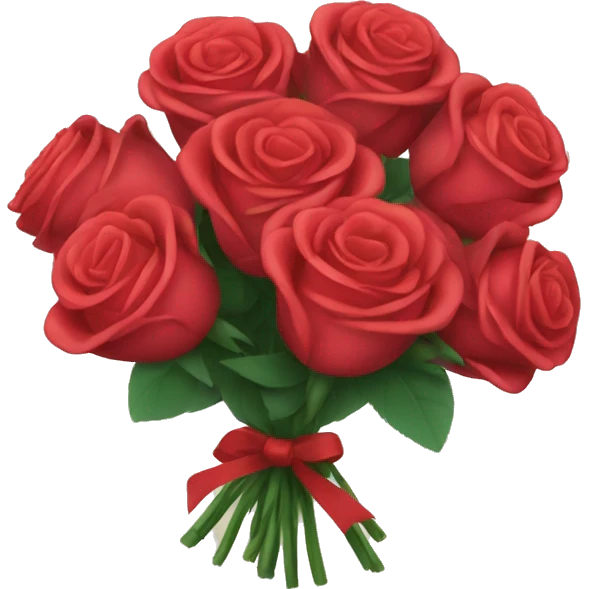A bouquet of roses emoji