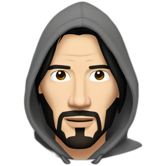 keanu reeves wearing hoodie emoji