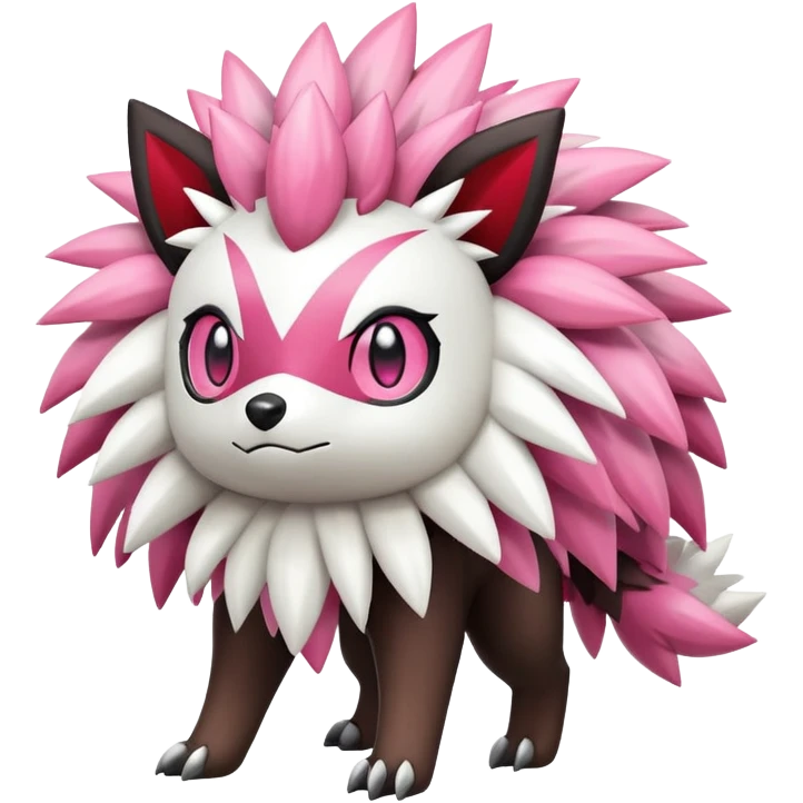 Shiny Zigzagoon-Shaymin-hybrid, full body emoji