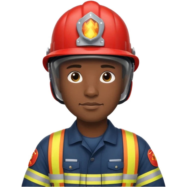 Black fireman emoji