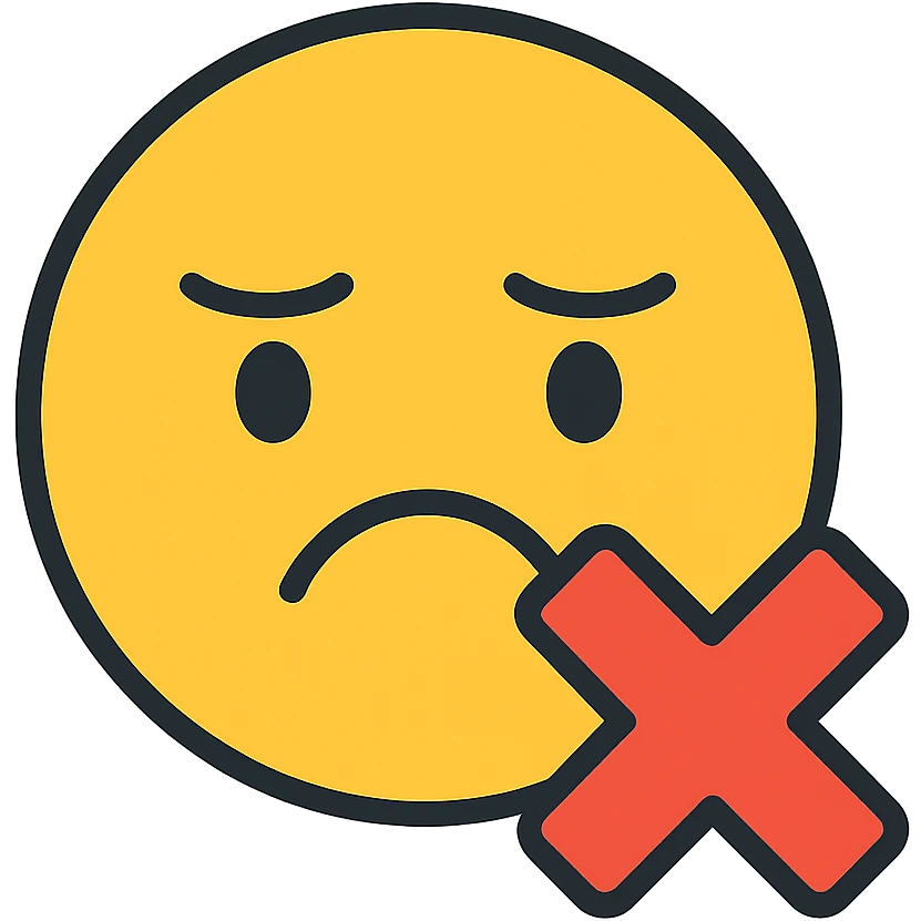 wrong choice emoji emoji