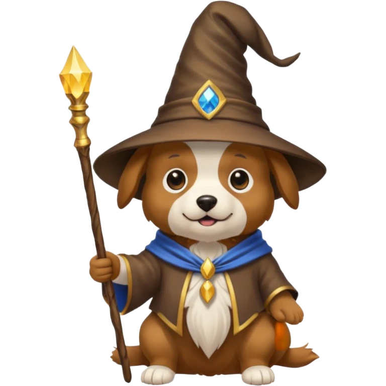 Dog wizard emoji