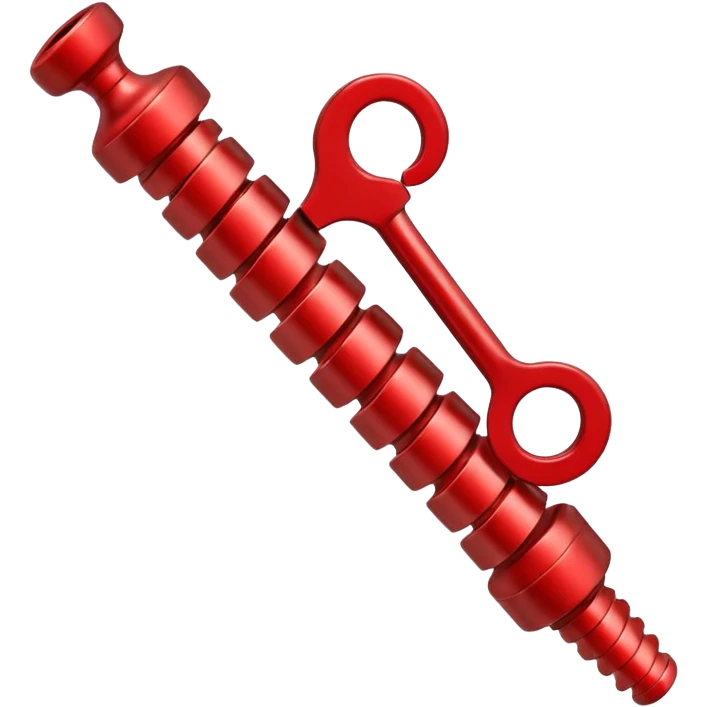 corkscrew red emoji