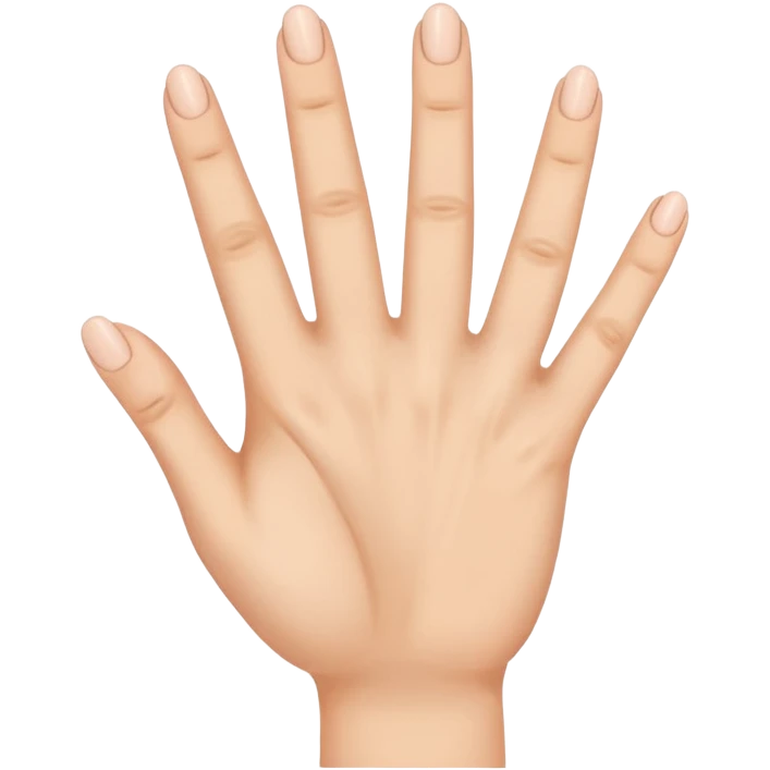 hand with five fingers, only the middle finger and ring finger extended, other fingers closed emoji