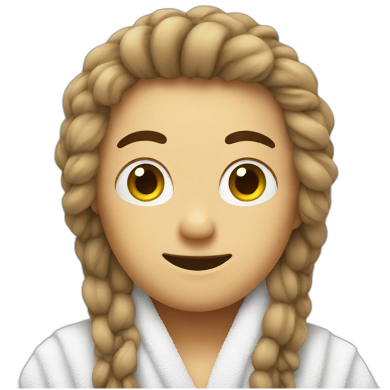 Hairs in towel emoji