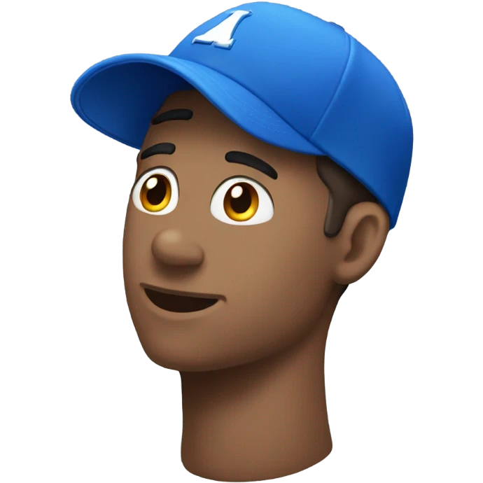 blue baseball cap emoji