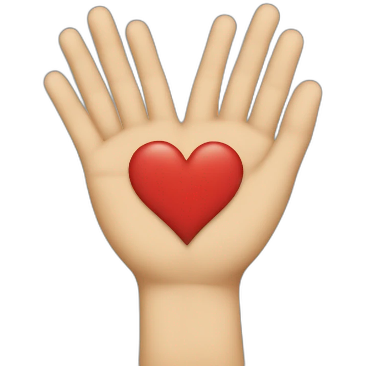 Kelly slater heart with his hands emoji