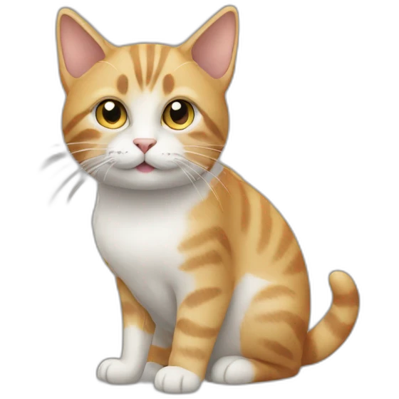 Cat at work emoji