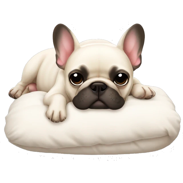 French bulldog sleepi g emoji