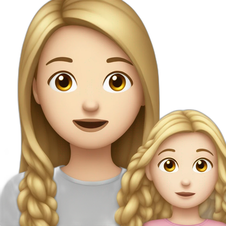 one white girl whispers in the ear of another white girl emoji