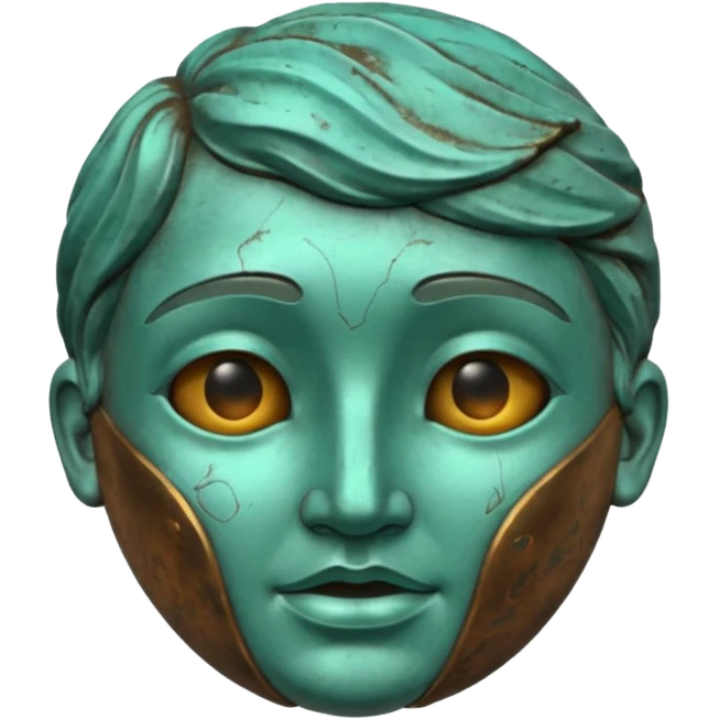 bronze statue emoji