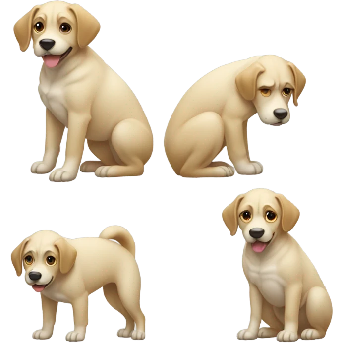 Dog pooping  emoji