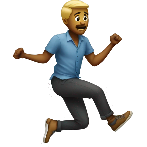 person doing the stanky leg emoji