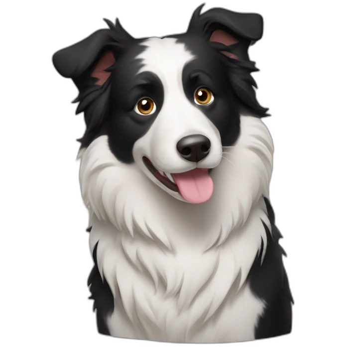 chubby border collie emoji