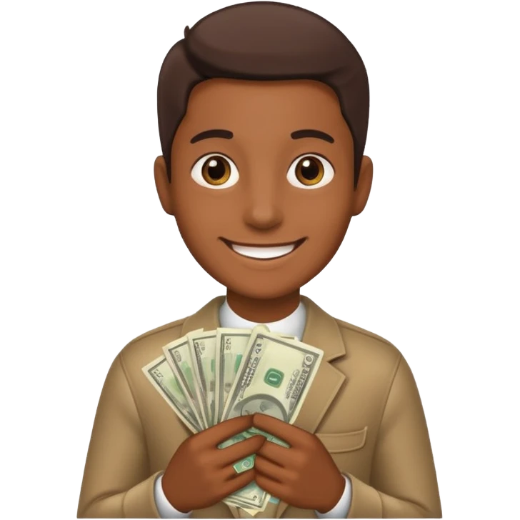 Fully enjoyment with money emoji