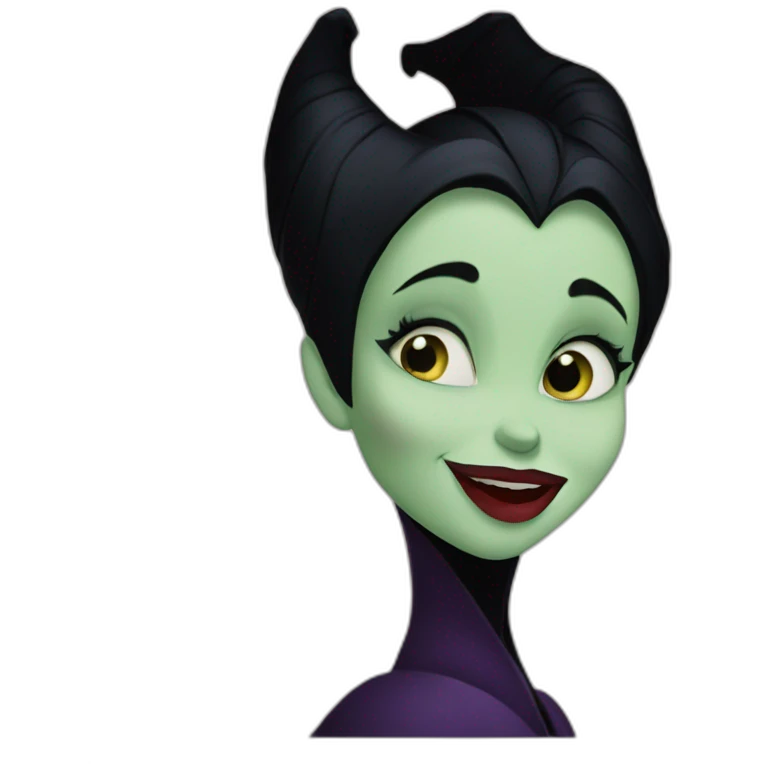 Angelina joli maleficent sending kiss emoji