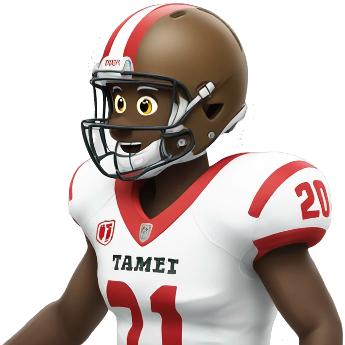 Football player celebrating emoji