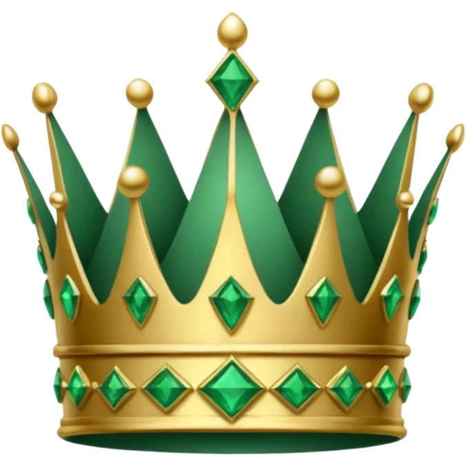 crown made of emerald emoji