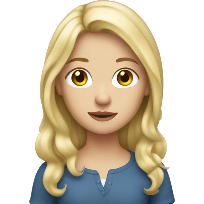 blonde english girl emoji