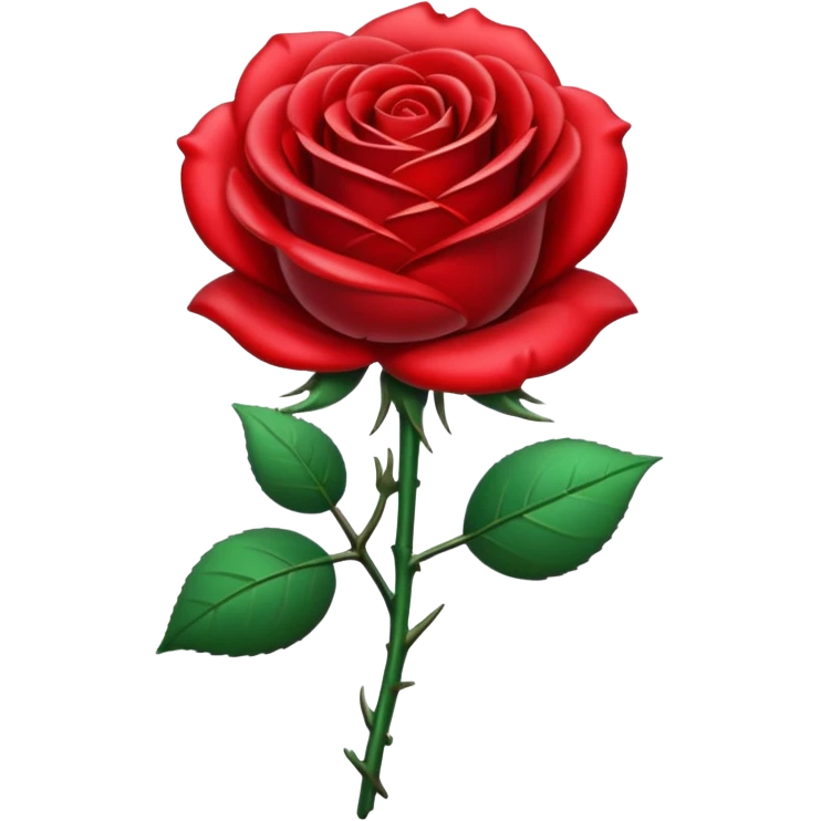 metal rose, without green leaves, just flower emoji