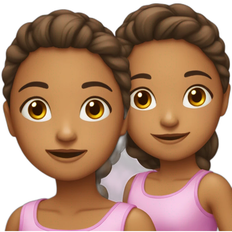 2 niñas hermosas emoji