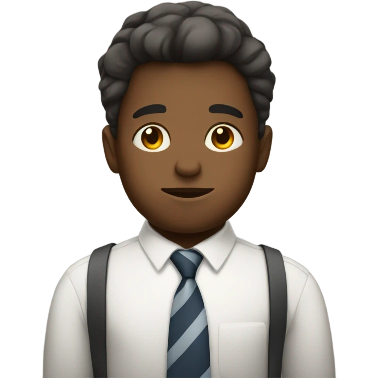 Sleepy boy wearing tie emoji