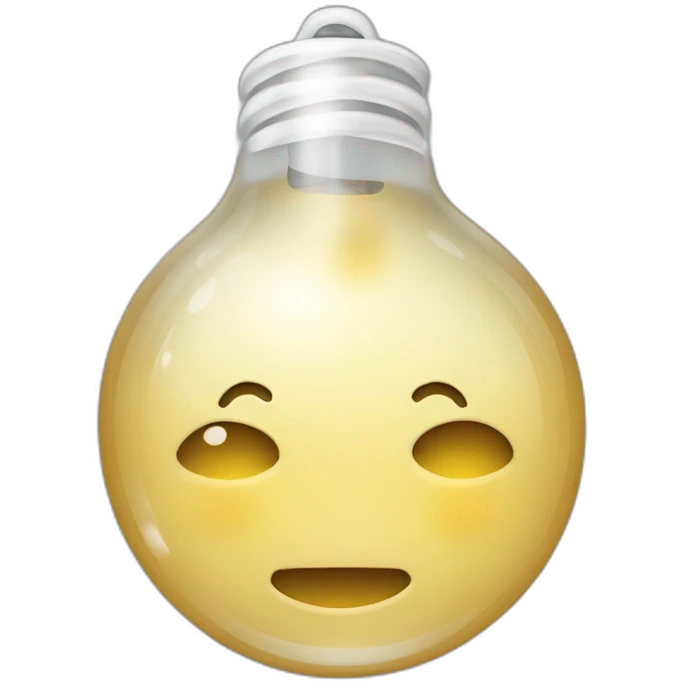 Une icône d'ampoule emoji