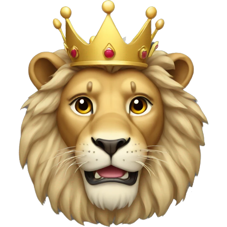 lion with crown emoji