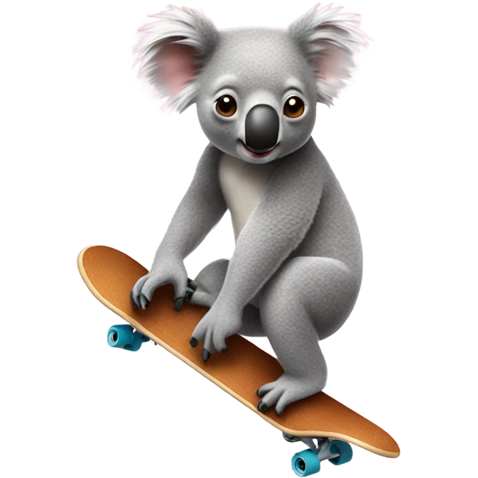 Koala on a skateboard emoji