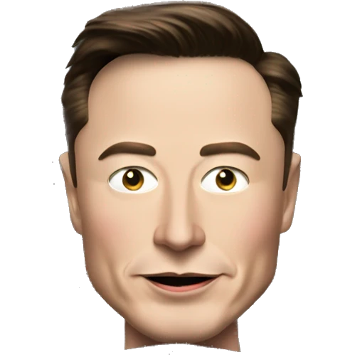 elon musk in a Tesla car emoji