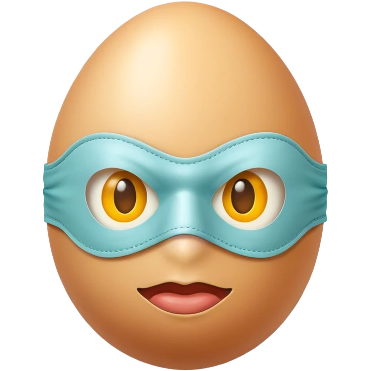 Egg wearing a mask  emoji