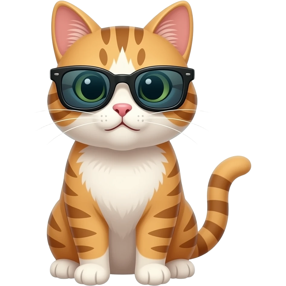 Cat wearing sunglasses emoji