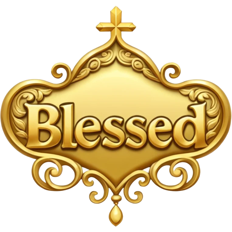 The word “blessed” emoji