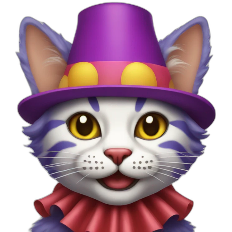 cat clown emoji