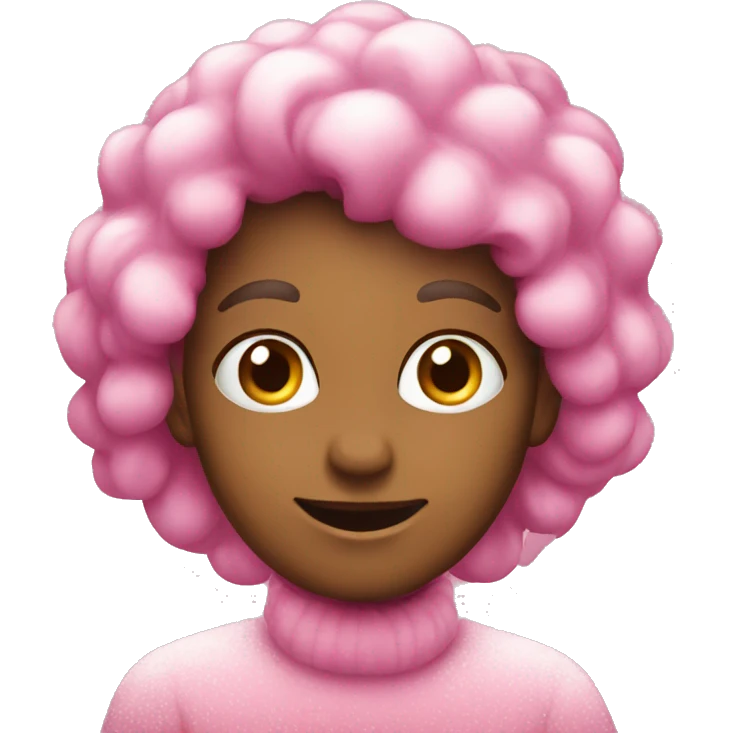 Pink Christmas emoji