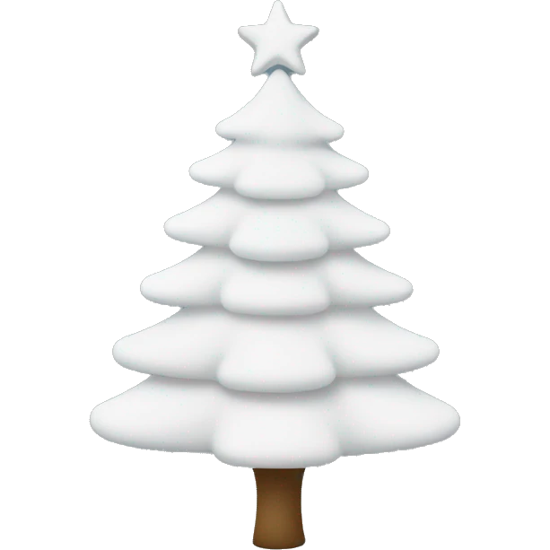 White Christmas tree emoji