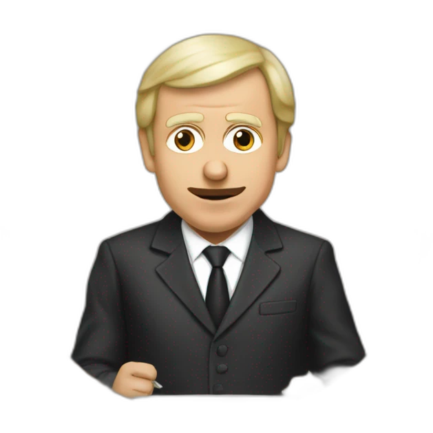 Vladimir poutin qui mange macron emoji